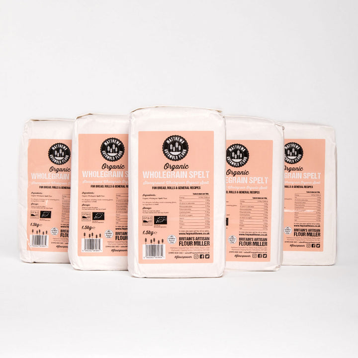
                  
                    Organic Wholegrain Spelt Flour
                  
                