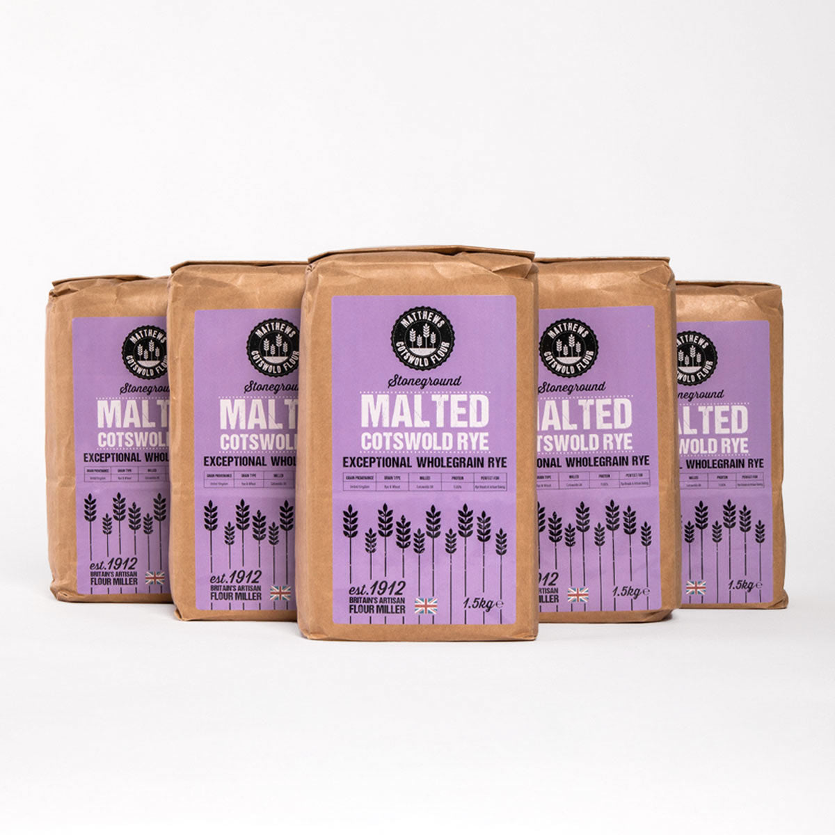 Stoneground Malted Cotswold Rye Flour - Matthews Cotswold Flour